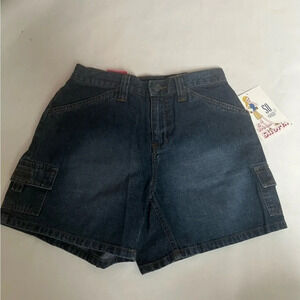 So… GSJC Shorts Women's Sz 5 Juniors Denim blue Cargo Mini  Short NWT